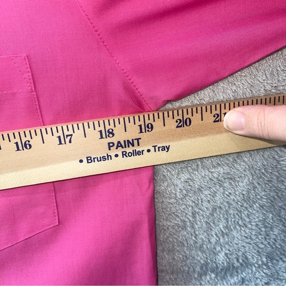 Foxcroft Pink Wrinkle Free Cotton Blend Button Down Top Size 6 - Picture 9 of 10